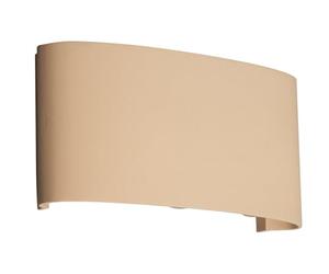 Lampada da parete per esterni, Berlino, color sabbia, lunghezza: 17 cm, larghezza: 8 cm, sporgenza: 5 cm, 6 LED da 0,5 W, 3000 K, 420 lm