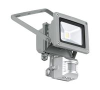 Lampada da parete per esterni faretto da costruzione lampada da parete per esterni con rilevatore di movimento, alluminio vetro trasparente, 1x LED 10W 790Lm, LxLxA 11,5x15x11 cm, EGLO 93476