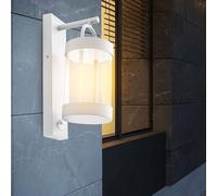 Lampada da Parete per Esterni Frontale Giardino Alluminio Bianco 1 Fiamma LED H [EEK: Inaditato]