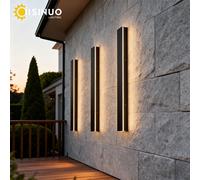 Lampada da parete per esterni impermeabile LED Illuminazione lineare lunga IP65 Alluminio per giardino Garage Portico Applique Apparecchi 110V 220V Apparecchio