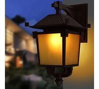 Lampada da Parete per Esterni Lampada da Giardino a Parigi Lanterna per Esterni Illuminazione per Esterni Sconce da Parete per Balcone Quadrata Vintage in Alluminio Nero ruggine Antico