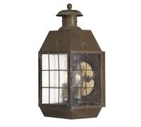 Lampada da parete per esterni lampada da giardino applique in ottone vetro H 42,6 cm 2 luci