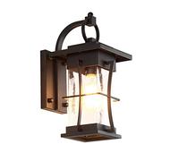 Lampada da Parete per Esterni, Lampada da Parete per Esterni Impermeabile in Ferro battuto Vintage retrò Lampada per corridoio Corridoio Casa di Campagna Portico Esterno Fattoria Giardino Sc