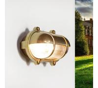 Lampada da Parete per Esterni Luce Ottone Maritim IP64 Nave Robusto Muro Casa