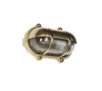 Lampada da Parete per Esterni Luce Ottone Maritim IP64 Nave Robusto Muro Casa
