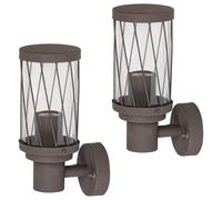 Lampada da parete per esterni Rabalux Budapest E27 2 pezzi