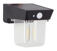 Lampada da parete per esterno - BRILLIANT - PARSON - LED e solare - Rilevatore di movimento - Plastica - 3,7 W - Nero