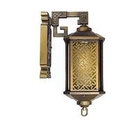 Lampada da Parete per Esterno Classica Americana Giardino Antico Impermeabile IP54 Esterno Lanterna da Parete Vintage Europea Applique da Parete Tradizionale in Alluminio pressofuso E27