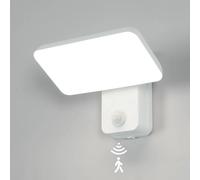 Lampada da parete per esterno con sensore di movimento, lampada da parete a LED 16W 1800LM 360 ° Rotazione, luce stop per corridoio, luce bianca 6000K