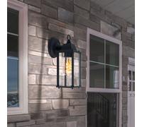 Lampada da parete per esterno illuminazione di facciata luce da terrazzo lanterna da giardino antracite trio 201960142