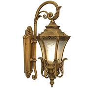 Lampada da Parete per Esterno Lampada da Parete per cancello da Cortile Impermeabile per Esterno Europeo Lampada da stipite per Giardino da Villa Americana Lanterne per Balcone Sconce