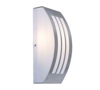 Lampada da parete per esterno Lampada da porta d'ingresso in acciaio inox Lampada da facciata Lampada da parete argento, plastica bianca, 1x E27, LxA 25x9 cm V-TAC 7514