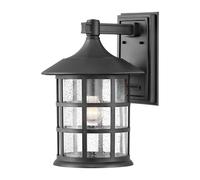 Lampada da parete per esterno lampada lanterna lampada da parete casa vetro IP44 nero trasparente E27