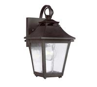 Lampada da parete per esterno lanterna lampada da parete luce da cortile balcone E27 vetro trasparente acciaio sabbiato