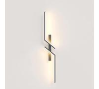 Lampada da parete per interni a LED ricaricabile con interruttore Lampada da parete a 3 temperature di colore Applique alimentata a batteria Lampada da comodino lunga in ferro acrilico Lampada da
