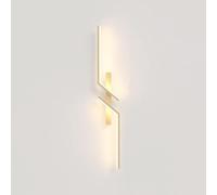 Lampada da parete per interni a LED ricaricabile con interruttore Lampada da parete a 3 temperature di colore Applique alimentata a batteria Lampada da comodino lunga in ferro acrilico Lampada da