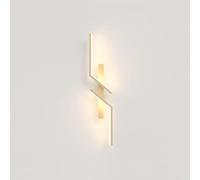 Lampada da parete per interni a LED ricaricabile con interruttore Lampada da parete a 3 temperature di colore Applique alimentata a batteria Lampada da comodino lunga in ferro acrilico Lampada da