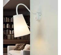 Lampada da parete per interni in metallo bianco con interruttore soggiorno camera da letto camera dei bambini scandinava