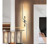 Lampada da Parete per Interni, Lampada da Parete per Controllo della Luce da Parete per Interni Lampada da Parete per Camera da Letto per Soggiorno Corridoio per Scale Oro Nero (Nero,60CM)