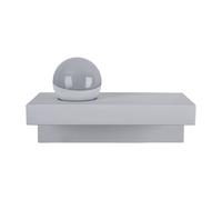 Lampada da parete per interni Lampada da parete per sala da pranzo Lampada da parete per corridoio in gesso verniciabile, metallo bianco, 1x LED 1x 7 Watt 1x 690 lm, LxH 30x17,5 cm, scale