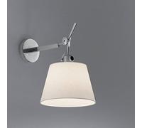 Lampada da Parete Per Interni Orientabile Con Interruttore, Applique Moderna In Alluminio Color Argento, Paralume Conico, Lampada Da Parete a Faretto E27 Per Corridoio Soggiorno Camera Da Letto