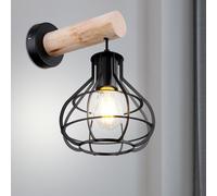 Lampada Da Parete Per La Lettura In Cucina Con Gabbia A Rete Illuminazione Nera [EEK: Non valutato]