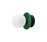 Lampada da Parete/ Plafoniera Art Deco Verde/ Bianco