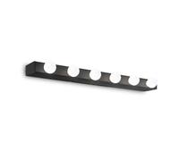 Applique Moderna Prive' Metallo Nero 6 Luci E14