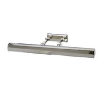 Lampada da Parete Quadro Specchio Luce Bagno Acciaio Nichel B 65,2 CM 4 Fiamma [EEK: Inaditato]