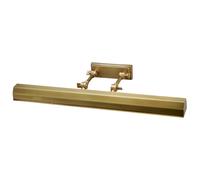Lampada da Parete Quadro Specchio Luce Bagno Acciaio Ottone B 65,2cm 4 Fiamma
