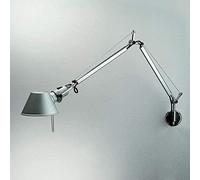 Lampada da Parete Regolabile con Braccio Lungo, Applique da Parete, Illuminazione Moderna E Minimalista in Metallo con Attacco E27, Lampada da Lavoro A Parete per Studio, Silver