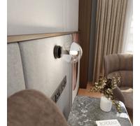 Lampada da Parete ROSSI K1 BL E14 GrafiteTrasparente Miele