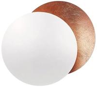 Lampada da parete rotonda in rame dorato per interni, design creativo a forma di eclissi solare, applique in stile nordico per soggiorno, camera da letto, corridoio, scale, corridoio e illuminazione