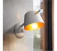 Lampada da parete rustica classica retrò industriale V-intage Paralume in ferro battuto letto E27 notte Compatible with camera Faretto,Lusso