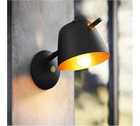 Lampada da parete rustica classica retrò industriale V-intage Paralume in ferro battuto letto E27 notte Compatible with camera Faretto,Lusso