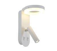 Lampada da Parete Semplice e Moderna, Lampada da Parete per Lettura, LED, 9 W, Interruttore Indipendente, spogliatoio, Camera da Letto, corridoio del Soggiorno, terrazza della Villa, Balcone del
