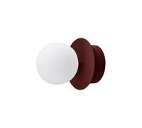 Lampada da parete/soffitto Art Deco IP44 Borgogna/Bianco