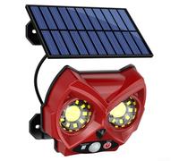 Lampada da parete solare da giardino con sensore impermeabile, lampada automatica dal tramonto all'alba che fornisce un'illuminazione ecologica per vialetti e decorazioni da cortile (D)