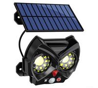 Lampada da parete solare da giardino con sensore impermeabile, lampada automatica dal tramonto all'alba che fornisce un'illuminazione ecologica per percorsi e decorazioni del cortile (C)