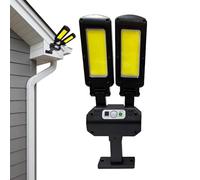 Lampada da parete solare, lampioni solari a LED | Lampione a induzione del corpo umano - Lampione da giardino a LED con angolo di testa regolabile per cortile, patio, giardino, garage, terrazza, porti