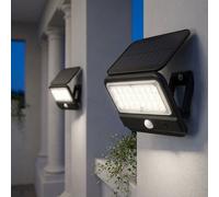 Lampada da Parete Solare per Esterni Apparecchio Facciata Movimento LED 2er Set [EEK: Non valutato]