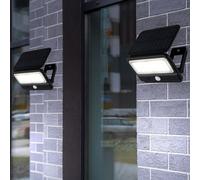 Lampada da Parete Solare per Esterni Apparecchio Facciata Movimento LED 2er Set [EEK: Non valutato]