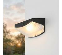 Lampada da parete solare per esterni con sensore di movimento L: 10,6 cm Lampada solare LED 3000 K IP44 Bianco Moderna Lampada da parete per esterni Ingresso Porta d'ingresso Lampada