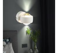 Lampada Da Parete Spot Flur 2 Fiamma Su Giù Metallo Warmweiß 2x LED