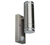Lampada Da Parete Su E Giù Con Sensore PIR, IP44, Cromo - VT-7632S