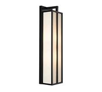 Lampada da parete tradizionale orientale, applique da parete in metallo nero con paralume in tessuto bianco, applique da parete con illuminazione decorativa per parete di fondo, attacco E27, appl