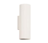 Lampada da Parete Up Down 2x GU10 H:20cm Crema Moderno Faretto Scale Corridoio