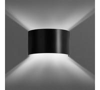 Lampada Da Parete Up Down Nera G9 In Metallo Moderna Interno Corridoio Scala [EEK: F]