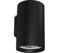 Lampada da Parete Up Down Wandleuchte Camera 2-flmg Nero H20cm Sempre Corridoio