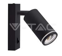 Lampada da parete V-tac 1xGU10 lampadina esclusa nero - VT-429 - 10294